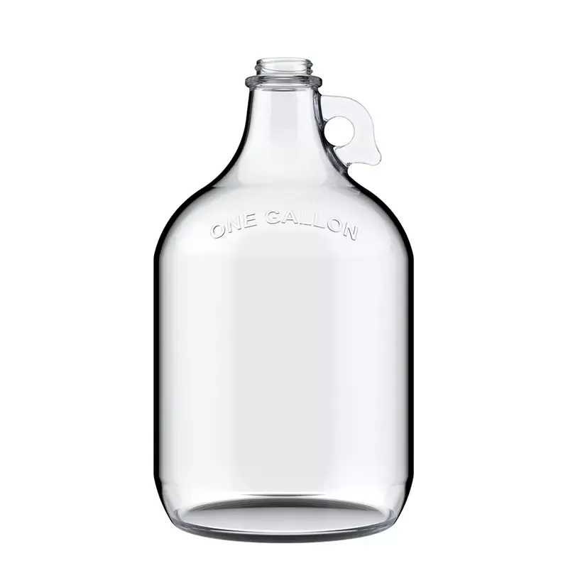 हँडल आणि स्क्रू कॅपसह 1L ग्लास जग