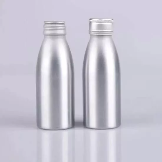 ट्रॅव्हल स्पिरिटसाठी 100ml मिनी ॲल्युमिनियम लिकरची बाटली