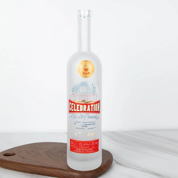 750ml ऍरिझोना गोल ग्लास स्पिरिट बाटली